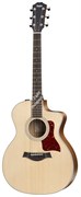 TAYLOR 214ce-K DLX 200 Series Deluxe, гитара электроакустическая, форма корпуса Grand Auditorium, кейс