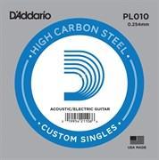 D'ADDARIO PL010 - Plain steel одиночная струна