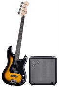 FENDER SQUIER PK PJ BASS R15v3 BSB 230V EU комплект: бас-гитара PJ Bass (санберст) и комбо 15Вт