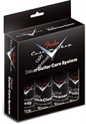 FENDER® Custom Shop Deluxe Guitar Care System, 4 Pack, Black - набор из 4-х средств по уходу за гитарой