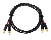 Cordial CIU 1.5 CC кабель сдвоенный RCA—RCA, 1.5м, черный