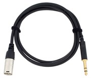 Cordial CFM 1.5 MV инструментальный кабель XLR male/джек стерео 6.3мм, 1.5м, черный