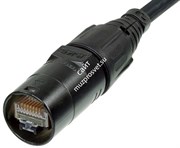 Neutrik NE8MC-B кабельный разъем RJ45, с двумя вставками для кабеля от 3.5 — 8мм. Монтируется на готовый кабель, черный корпус