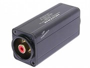 Neutrik NA2M-D2B-TX адаптер-переходник с трансформаторной развязкой, RCA Female «мама» с красным изолятором -> 3-контактный XLR Male «папа»