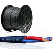 KLOTZ LY225S (LY225TSW) Спикерный кабель 2х2,5, цвет черный, двойная изоляция, катушка 100 м