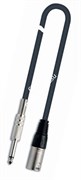 QUIK LOK MX779-5 готовый микрофонный кабель, 5 метров, разъемы XLR/M - Mono Jack 1/4, цвет черный