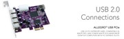 Sonnet Allegro USB PCIe Card (4 external + 1 internal ports)