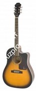 EPIPHONE AJ-220SCE Vintage Sunburst Акустическая гитара, цвет саберст, форма джамбо