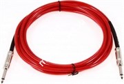 FENDER 20&#39; CALIFORNIA INSTRUMENT CABLE CANDY APPLE RED инструментальный кабель 6 метров, цвет красный