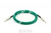 FENDER 10&#39; CALIFORNIA CABLE SURF GREEN инструментальный кабель, 3 м, бескислородная медь, цвет зеленый