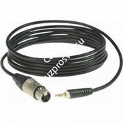 KLOTZ AU-MF0150 инсертный кабель с разъёмами XLR x stereo mini jack, контакты позолочены, цвет чёрный, 150 см