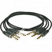 KLOTZ PP-JJ0015 3 патч кабеля для соединения педалей, дл. 15 см, разъёмы mono jack (TS) KLOTZ (прямые)