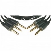 KLOTZ PP-JJ0090 3 патч кабеля для соединения педалей, дл 90 см, разъёмы mono jack (TS) KLOTZ (прямые)