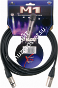 KLOTZ M1FM1N0750 готовый микрофонный кабель MY206, длина 7.5м, XLR/F Neutrik, металл - XLR/M Neutrik, металл