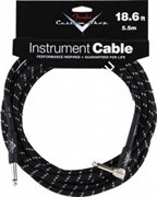 FENDER CUSTOM SHOP 18.6&#39; ANGLE INSTRUMENT CABLE BLACK TWEED инструментальный кабель, 5,5 м, чёрная твидовая оболочка
