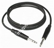 KLOTZ B4PP1-1000 кабель с никелированными разъёмами Stereo Jack (6,3), основа MY206, гибкая оболочка из ПВХ, 10 м, чёрный