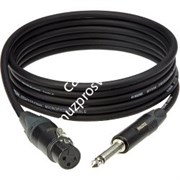 KLOTZ M1FP1N1000 готовый микрофонный кабель MY206, 10м, XLR/F Neutrik, металл - моно Jack Neutrik, металл