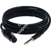 KLOTZ M1FS1B1000 готовый микрофонный кабель MY206, длина 10м, XLR/F Neutrik, металл - стерео Jack Neutrik, металл