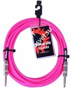 DIMARZIO INSTRUMENT CABLE 18' NEON PINK EP1718SSPK инструментальный кабель 1/4'' mono - 1/4'' mono, 5,5м, цвет розовый неон