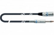 QUIK LOK CM189-4.5 микрофонный кабель, 4,5 метра, разъемы XLR Male - Stereo SLIM Jack ( XLR/M - Jack Stereo), цвет черный