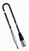 QUIK LOK MX779-3 готовый микрофонный кабель, разъемы XLR/M - Mono Jack 1/4, цвет черный, 3 м