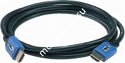KLOTZ HA-HA-H03 кабель HDMI, позолоченные контакты A-A, AWG28, чёрный, 3 метра