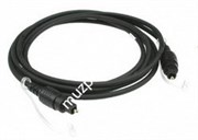 KLOTZ FOPTT01 цифровой кабель для ADATи SPDIF, разъемы Toslink, диаметр 4 мм, чёрный, 1 м