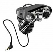 TASCAM TM-2X конденсаторный X-Y стерео микрофон для фото и видео камер, цвет чёрный.