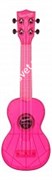 WATERMAN by KALA KA-SWF-PK Укулеле, форма корпуса - сопрано, материал - АБС пластик, цвет - флуоресцентный розовый, чехол