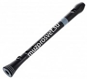 NUVO Recorder Black блок-флейта сопрано, строй - С, немецкая система, материал - АБС пластик, цвет - чёрный , чехол в комплекте