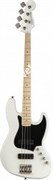 Squier Contemporary Active Jazz Bass® HH, Maple Fingerboard, Flat White бас-гитара с активными звукоснимателями НН, цвет белый