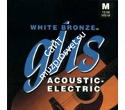 GHS WB-XL WHITE BRONZE набор струн для акустической гитары, 11-48
