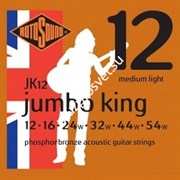 ROTOSOUND JK12 STRINGS PHOSPHOR BRONZE струны для акустической гитары, покрытие - фосфорированная бронза, 12-54