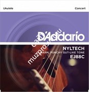 D'ADDARIO EJ88C SET CONCERT NYLTECH UKULELE комплект струн для укулеле концерт, нейлон