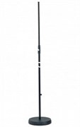 K&amp;M 26000-300-55 прямая микрофонная стойка, круглое основание, высота 870-1565 мм, цвет чёрный