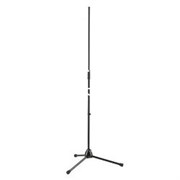 K&amp;M 20130-300-55 прямая микрофонная стойка на треноге, выс 90-160 см, разъём 3/8&#39;, сталь, чёрная, вес 2,4 кг