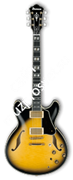 IBANEZ AS200-VYS, полуакустическая гитара с кейсом
