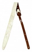 FENDER STRAP, DISTRESSED LTHR 2' WHT ремень замшевый, белый