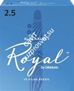 D`ADDARIO WOODWINDS RCB1025 ROYAL, BB CLAR, #2.5, 10 BX трости для кларнета, размер 2.5, 10 шт