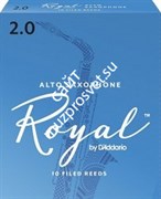 D`ADDARIO WOODWINDS RJB1020 ROYAL, ALTO SAX, #2, 10 BX трости для альт саксофона, размер 2, 10 шт