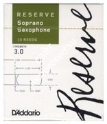 D`ADDARIO WOODWINDS DIR1030 RESERVE SSX - 10 PACK - 3.0 трости для сопрано саксофона, размер 3, 10 шт