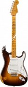 Fender Custom Shop 1955 Stratocaster Heavy Relic, Maple Fingerboard, Wide-Fade Chocolate 2-Color Sunburst Электрогитара