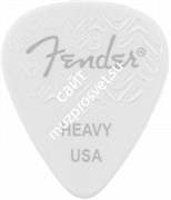 FENDER WAVELENGTH 351 HVY 6 PK WHITE Медиаторы (упакованы по 6 шт.), жесткие