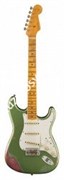 FENDER LIMITED EDITION RELIC '64 SPECIAL STRAT - AGED SAGE GREEN METALLIC OVER CHAMPAGNE SPARKLE электрогитара RELIC '64 SPECIAL