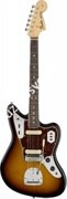 Fender American Original '60s Jaguar®, Rosewood Fingerboard, 3-Color Sunburst Электрогитара с кейсом, 3-х цветный санберст