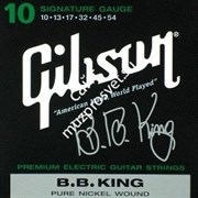 GIBSON SEG-BBS B. B. KING SIG. ELECTRIC .010-.054 струны для электрогитары, 0.010-0.054, именная модель B.B. King, никель
