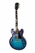 GIBSON 2019 ES-335 Figured, Blueberry Burst Blueberry Burst гитара полуакустическая, цвет санберст в комплекте кейс