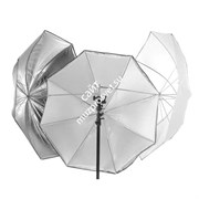 LL LU4537F Зонт  универсальный + серебряный белый 99 см