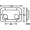 ADAM HALL 8708BLK - панель для крепления двух разъемов XLR - фото 112138
