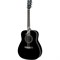 YAMAHA F370 BL - акустическая гитара формы дредноут, дека ель,  гриф - нато, цвет черный - фото 112666